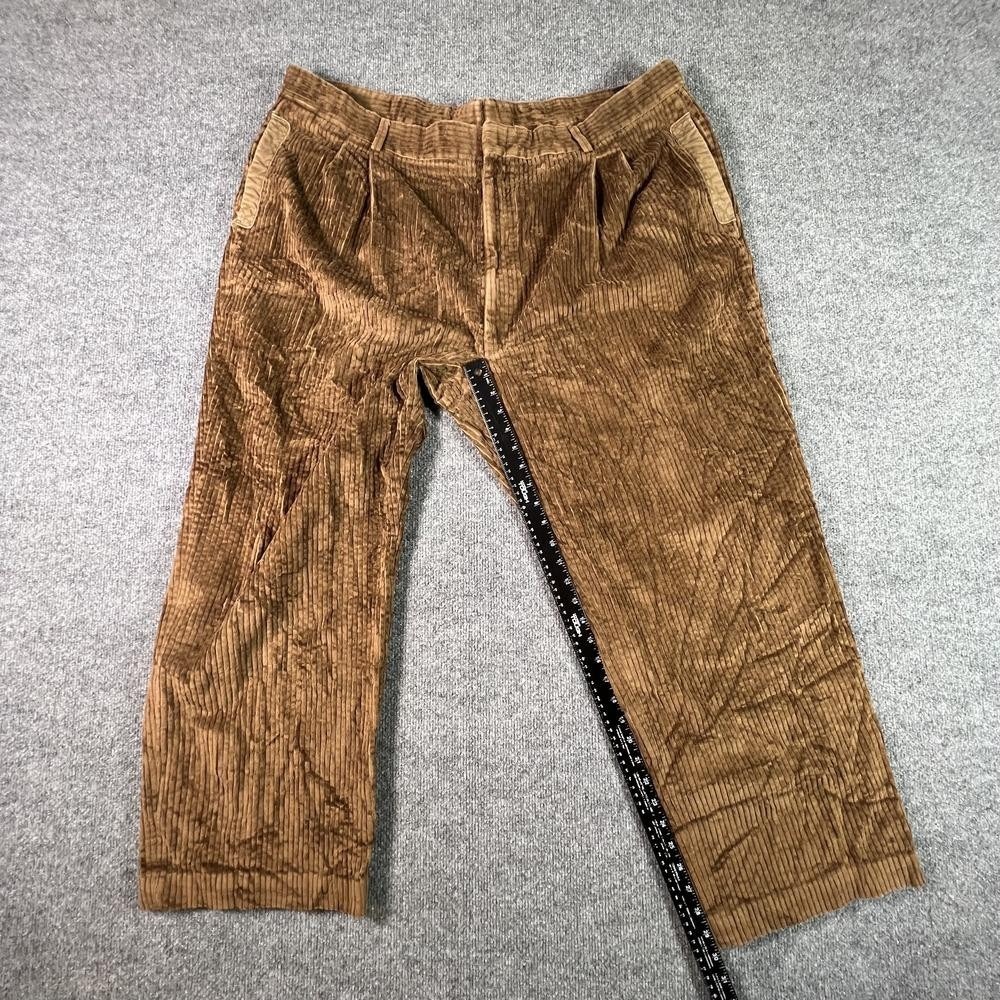 Vintage Willis & Geiger Chino Pant Men's 48x30 Brown Cotton Corduroy Straight - Picture 5 of 16